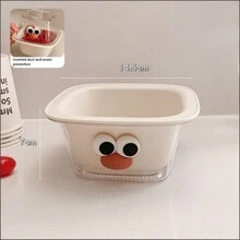 1pc超实用少女心精致迷你双层沥水篮果蔬洗菜篮水果清洗工具可爱迷你优质果盘沥水盆省钱指南（随机贴纸，轻微划痕，正常现象） - 彩色 - 查看 12