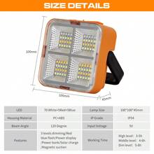 1 pieza Foco solar multifuncional, linterna de mano, luces solares para exteriores
