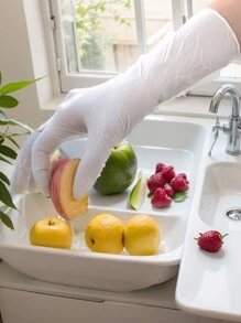 20PCS~100pcs Disposable Nitrile Gloves, High Elastic Thickening Hairdressing Pattern Embroidery Auto Insurance Repair Nitrile Gloves