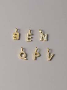 GAGAFEEL 1 Simple Elegant S925 Sterling Silver Full Zirconia 26 Letter Pendant Necklace For Couples DIY Abbreviation Of Name Necklace For Valentine's Day Gift Valentines