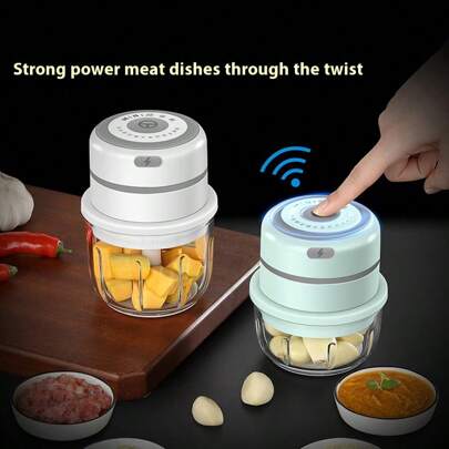 1pc 40W Powerful Wireless Multi-Function Electric Baby Food Maker, 300ML Capacity, Detachable Auto-Stop, Long-Lasting Battery, Silicone Non-Slip Design, Fine Texture, Compact & Convenient, Fast Grinding. Home , Refined Gift