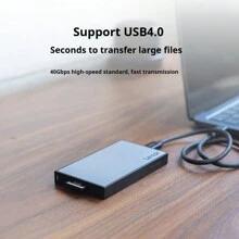 Lexar CFexpress 4.0 TypeB Card Reader Desktop Backup Station Workflow Multifunction Combo Card Reader - Silver - View 5