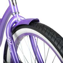 26" Hyper Bicycles Women's Beach Cruiser Bike For Adults, Purple - 紫色 - 查看 7