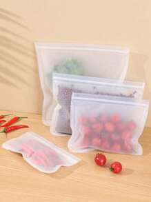 Bolsas de almacenamiento de alimentos de EVA, bolsas reutilizables para preservar alimentos en el refrigerador para frutas y verduras - Multicolor - Ver 9