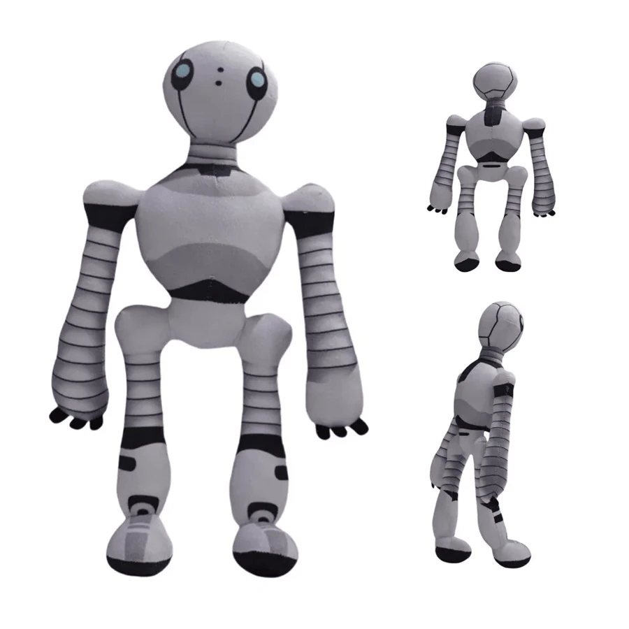 NetHong Plush | 35cm Soft Wild Robot Plushes | Stuffed Movie Character Wild Robot 2025 - Grey - View 1