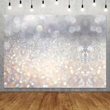 Fotografía de fondos flotantes de plata y blanco para fiestas, regalos, cumpleaños, bodas, fotos, videos, eventos en vivo y decoraciones - Multicolor - Ver 8