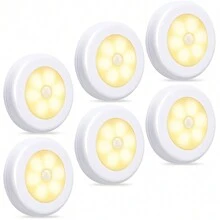 Motion Sensor Night Light, Battery Powered Motion Sensor Light Indoor, LED Under Cabinet Lighting, Under Cabinet Lights, Closet Lights Motion Sensored, Stair Lights Indoor, Stick On Lights, LED Puck Lights, Wall Lights, Under Counter Lights For Kitchen, Bedroom, Bathroom