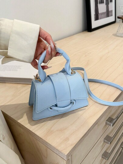 2025 New Women's PU Niche Crossbody Bag, Shoulder Handbag, High-End Crossbody Bag; 2025 New Summer Y2K Style Niche Mini Chain Bag
