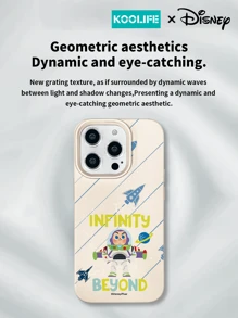 1 件 Koolife 卡通巴斯光年官方授权皮革纹理防摔手机壳，纤薄设计适用于 Apple 16/16 Pro Max/16 Pro/16/15/15 Pro/15 Pro Max/15 Plus/14/13/12/11 - 白色 - 查看 4