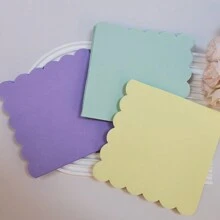 20 件/40 件/120 件，鸡尾酒餐巾，扇形餐巾 6.5 X 6.5 英寸一次性纸巾渐变色餐巾带扇形边缘，适用于晚餐婚礼生日派对用品，淡色彩虹 - 彩色 - 查看 5