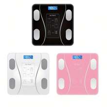 Smart Digital Bathroom Scale With LCD Display And Mobile Application - Battery Powered, Daily Weight Tracking, Essential Household Tool