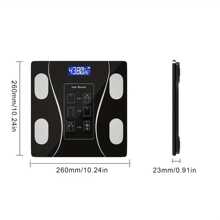 Smart Digital Bathroom Scale With LCD Display And Mobile Application - Battery Powered, Daily Weight Tracking, Essential Household Tool