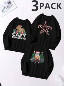 Pentacle Made Of Candy Canes 250g 3pcs Women's Sweatshirt