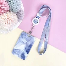1 件可爱卡通学生 & 访问与长 - 塑料非常适合日常办公使用用于办公桌用于办公桌（圆圈内的颜色是随机的）卡夹钱包名片夹信用卡夹教师挂绳与身份证夹卡夹女士女士卡片钱包 - 紫色 - 查看 12