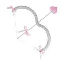 Cupid Bow And Arrow Set, Valentine's Day Cupid Costume Photo Props For Adults And Teens - 粉色 - 查看 3