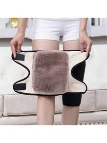 1pc Autumn And Winter Warm Knee Pads, Two-Layer Thick Windproof Knee Pads For Cycling And Outdoor Activities