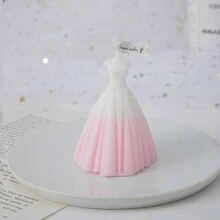 1pc, Wedding Aromatherapy Candles, Creative Styling, Evening Dress Dresses, Wedding Candle Decorations, Home Decorations, Souvenirs, Valentine's Day,Holiday Gifts