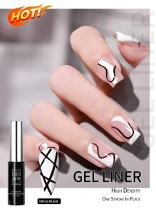 6 件装 12ml 线描凝胶金色、银色、黑色、白色、香槟金和玫瑰金。画线漆凝胶华丽颜色法式凝胶美甲设计绘画凝胶指甲油 Y2K 金色金属色 - 彩色 - 查看 14