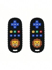 1pc Baby Teether Toy, Lion Shape Remote Control Teether, Teething Stick For 3-24 Months Infants, Grip Exercise, Animal Themed, Great Gift For Baby, Thanksgiving & Christmas - Lion Remote Control - View 11
