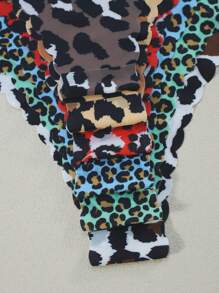 6pcs Leopard Print Sexy Seamless Panties, Soft, Breathable, Antimicrobial Women's Underwear, Suitable For Gifts In Valentine's Day, Autumn/Winter - Multicolor - View 4