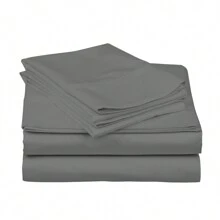 Luxurious Super Soft 4-Piece Bamboo Sheet Sets - Multiple Colors & Sizes Available - 淺灰色 - 查看 3