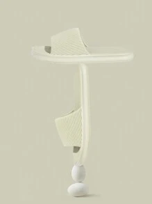 1 双女士时尚轻便舒适拖鞋，休闲夏季风格，防滑平底户外沙滩 EVA 凉鞋，垂直条纹拖鞋，室内软拖鞋 - 綠色 - 查看 1