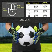 2025 Newest 1Pair Goalkeeper Goalie Soccer Gloves Adult Goal Keeper Field Player Glove Embossed Anti-Slip Latex Palm Soft (Size 6-10),Spring Outdoor Sports, Valentine's Gift