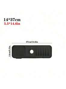 1 pieza Felpudo de silicona para grifo, protector contra salpicaduras del fregadero de cocina, almohadilla de secado de encimera, tapete de protección de encimera de baño, bandeja recogedora de goteos del mango del grifo, felpudo de drenaje de esponja y jabón para uso en el hogar, cocina y baño - Multicolor - Ver 9