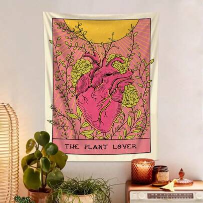 1 件情人节挂毯，温馨家居装饰，卧室装饰品 4 件圣帕特里克节幸运符三叶草枕套，水牛格子三叶草，粉色沙发饰边，单面，无枕芯