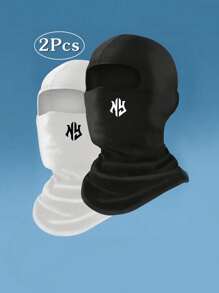 2 件装男女通用拉法帽面罩，多功能面罩，适合骑行、徒步旅行、骑摩托车、防晒、防风