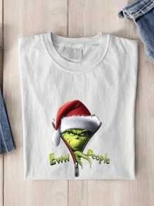 Ew People Shirt, Funny Christmas Shirt, Christmas Shirt, Christmas Funny Shirts, Christmas Gift, Xmas Shirts, Funny Christmas Gifts, Gift For Introverts TX-132 - 白色 - 查看 1