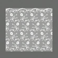 10张防水蕾丝印花花卉礼品包装纸 - 白色 - 查看 9