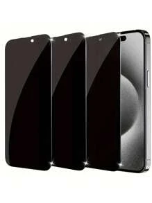 3 Packs Privacy Screen Protector For Pro Max 6.7 Inch Sensor Compatible 9H Private Clear Phone Case Compatible With Iphone 12 11 13 14 15 16 - Black - View 19