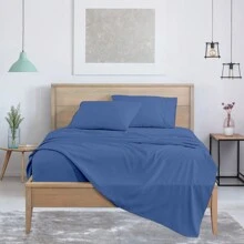 Luxurious Super Soft 4-Piece Bamboo Sheet Sets - Multiple Colors & Sizes Available - 霧霾藍 - 查看 2
