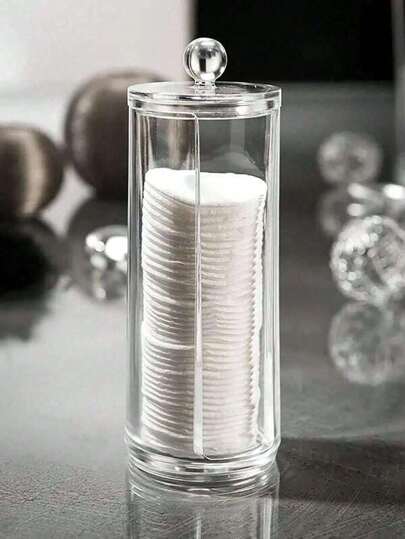 1 pezzo Porta cotton fioc, Dispenser per dischetti struccanti, Scatola portadischetti struccanti con coperchio, Organizer cosmetico trasparente, Porta dischetti struccanti e cotton fioc da bagno, Decorazione per la stanza, Borse, Trousse da trucco, Accessori per il trucco, Viaggio, Trousse da viaggio, Elementi essenziali da viaggio, Organizer, Contenitore, Accessori da viaggio, Organizer per il trucco, Trousse da trucco, Organizer per il trucco, Organizer, Trousse da toilette, Organizer da scrivania, Trousse cosmetici, Bustina per il trucco, Organizzatore per il trucco, Accessori per il trucco, Bustina per il trucco, Trousse per il trucco, Scatola per gioielli, Bustina, Porta pennelli trucco, Porta pennelli, Organizer per profumi, Bustina