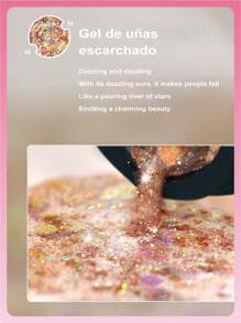 6pz Set de 6 Colores de Esmalte de Uñas Gel con Glitter y Purpurina - Nail Art Series Profesional, Brillo Intenso y Larga Duración,Navidad, Regalo de Navidad, Invierno, Día de Acción de Gracias, Decoración Navideña, Maquillaje, Fiesta, Playa, Viajes, Ropa de Vacaciones, Rosa, Años 2000,Ofertas, Camping, Exterior, Regalo. - Multicolor - Ver 4