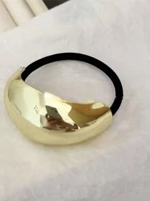 Chouchous en demi-cercle, pinces à cheveux simples et élégantes pour queue de cheval basse, accessoires de cheveux de style blogueur européen et américain de luxe, élastiques, attaches pour queue de cheval, cordes à cheveux, accessoires pour la tête, élastiques, décoration de beauté pour la maison et la chambre à coucher - Multicolore - Voir 3