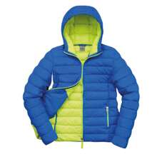 Result Urban Womens/Ladies Snowbird Hooded Jacket (Ocean/Lime) - 100% Nylon - 藍色 - 查看 2