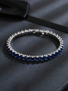 1 Piece Zirconia Tennis Bracelet Iced Out Chain Bracelets For Women Men Gold Color Silver Color Men Bracelet Chain Jewelry