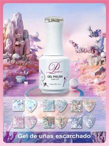 6pz Set de 6 Colores de Esmalte de Uñas Gel con Glitter y Purpurina - Nail Art Series Profesional, Brillo Intenso y Larga Duración,Navidad, Regalo de Navidad, Invierno, Día de Acción de Gracias, Decoración Navideña, Maquillaje, Fiesta, Playa, Viajes, Ropa de Vacaciones, Rosa, Años 2000,Ofertas, Camping, Exterior, Regalo. - Multicolor - Ver 1