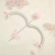 Cupid Bow And Arrow Set, Valentine's Day Cupid Costume Photo Props For Adults And Teens - 粉色 - 查看 8