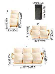 Giáng sinh 4 cái (1 khay, 3 lọ), 5 cái (1 khay, 4 lọ), 7 cái (1 khay, 6 lọ) Đồ ăn nhẹ bằng nhựa, Kẹo, Lọ đựng thực phẩm, Hộp kín khí, Khay trang trí cho phòng khách, phòng ngủ, phòng ăn, nhà bếp, Thích hợp đựng ngũ cốc, Kẹo, Bánh quy, Bánh mì, Ngoài trời, Đám cưới, Tiệc tùng, Giáng sinh, Trang trí sinh nhật, Kỷ niệm, Hộp đựng cơm trưa, Hộp Bento, Trang trí nhà cửa trở lại trường Quà tặng năm mới - Nhiều màu - Xem 3