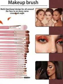 32pcs/Set Makeup Brush Set, Includes Makeup Sponge, Powder Puff, Foundation Brush, Blush Brush, Face Brush, Eye Brush, Eyebrow Brush, Makeup Sponge, Mixed Brush, Concealer Brush, Makeup Sponge, Velvet Triangle Powder Puff, Cosmetic Sponge, Makeup Blender, Makeup Tools Soft & Skin-Friendly, Latex-Free Sponge & Puff, Suitable For All Skin Types, Blush, Foundation, Moisturizer And Powder Puff, Dry & Wet Puff,Makeup,Cheap,Room Decor,Vanity,Travel,Bedroom,Makeup Accessories,Puff,Makeup Blender,Powder Puff,Makeup Sponge,Cheap,Stocking Stuffers,Makeup,Makeup Tools,Cheap Stuff,Gifts,Gifts For Women,Christmas Gifts