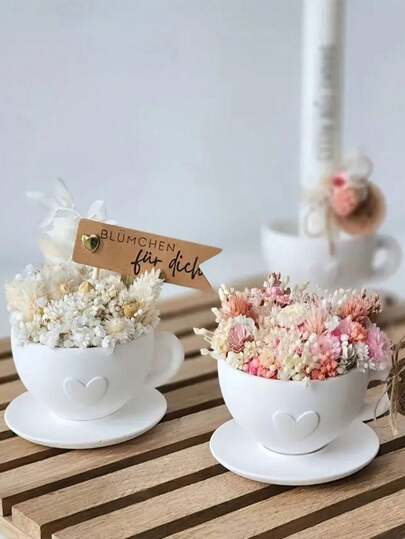 3pcs/Set 3D Heart Silicone Cup Mold With Tray (Includes 1pc Metal Clip), DIY Plaster, Cement, Ceramic Coffee Cup Decor & Storage Tray Mold, Suitable For Party, Dining Table, Home Decor Craft