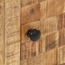 Solid Wood Nightstand 15.1.9.7 Rustic Bedside Cabinet With Storage Drawer And Shelf For Bedroom Living Room Accent Furniture Home Bathroom Decor Summer Makeup Organizer Back To School - Brown - View 7