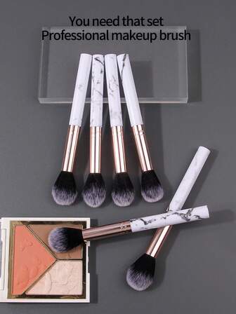 1pc/3pcs/6pcs High Quality Soft Bristle Powder Brush, Blush Brush, Setting Brush, Contour Brush, Multi-Functional Makeup Brushes For Beginners,Foundation Brush,Concealer Brush,Blush Brush,Contour Brush,Blush Brush,Bronzer Brush,Powder Brush,Foundation Brush,Blush Brush