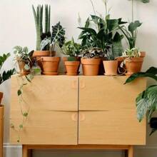 4 Pieces Wooden Cloud Shaped Dresser Handles With Two Different Sizes Of Screws For Cabinets, Furniture, Drawers