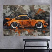 Christmas Village Canvas Print - Snowy Winter Scene With Decorated House And Trees | Holiday Wall Art For Home Decor   Canvas Material - frame - View 2