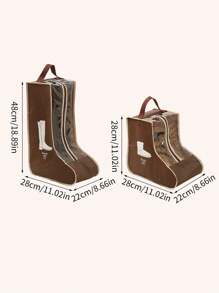 1/2 pièces Sac de rangement pour bottes longues et courtes, sac de rangement pour chaussures, housse de protection anti-poussière pour chaussures, sac de rangement pour housses de chaussures, sac de transport pour bottes, sac de rangement élégant pour housses de chaussures, sac de rangement non tissé pour housses de chaussures pour le voyage et la maison