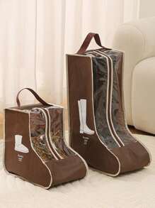 1/2 pièces Sac de rangement pour bottes longues et courtes, sac de rangement pour chaussures, housse de protection anti-poussière pour chaussures, sac de rangement pour housses de chaussures, sac de transport pour bottes, sac de rangement élégant pour housses de chaussures, sac de rangement non tissé pour housses de chaussures pour le voyage et la maison